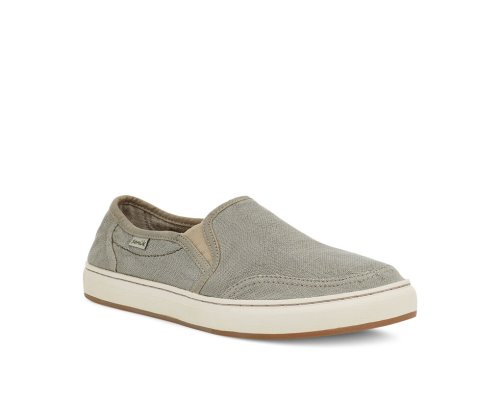 Férfi Sidewalk Surfers - Sanuk Tideline Hemp Slip-on - Sanuk Szürke Cipő SRQHML104